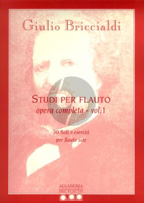 Briccialdi Studi Vol.1 30 Soli o Esercizi per Flauto (Bignardelli)
