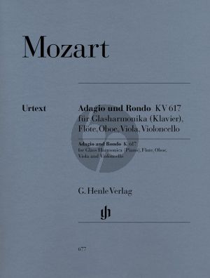 Mozart Adagio & Rondo KV 617 (Glasharm.[Klav.]-Flote- Oboe-Viola-Violonc.) (Part/St.) (Henle-Urtext)