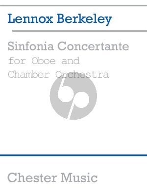 Berkeley Sinfonia Concertante Op.84 Oboe and Chamber Orchestra (piano reduction)