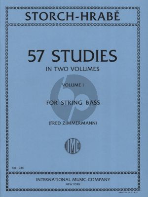 Storch-Hrabe 57 Studies Vol.1 for String Bass (edited by Fred Zimmermann)