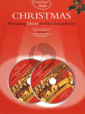 Guest Spot Christmas Duets for Alto Sax (Bk- 2 Cd's)