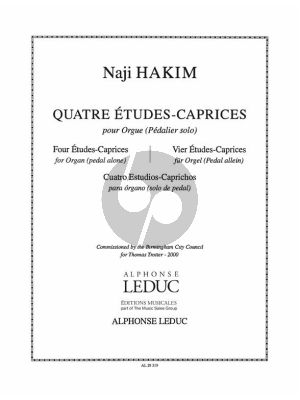 Hakim 4 Etudes-Caprices pour Orgue