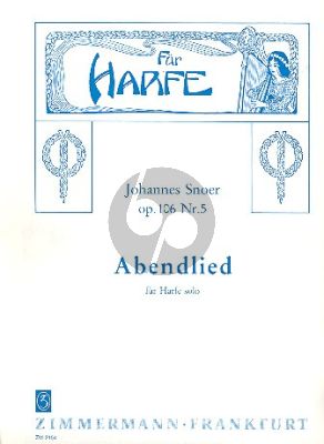 Snoer Abendlied Op.106 No.5 Harfe