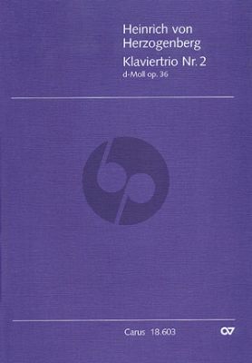 Herzogenberg Trio No.2 d-moll Op.36 Vi.-Vc.-Klavier (Part./Stimmen)