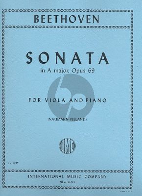 Beethoven Sonata A-major Op.69 Viola-Piano (transcr. by Josep Vieland)