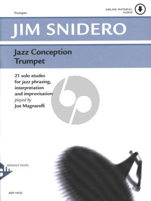 Snidero Jazz Conception for Trumpet - 21 Jazz Etudes for Phrasing, Interpretation, Improvisation Book with Audio Online