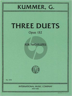 Kummer 3 Duets Op.132 2 Flutes