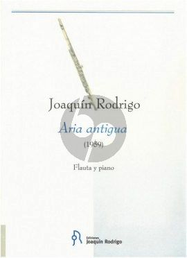 Rodrigo Aria Antigua for Flute and Piano