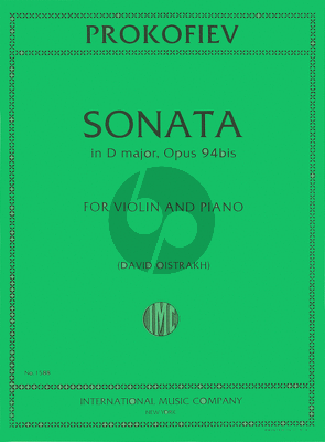 Sonata D-major Op.94bis for Violin and Piano