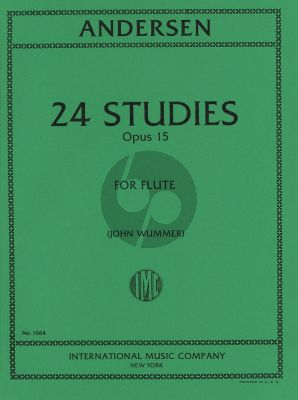 Andersen 24 Studies Op.15 for Flute (Edited by John Wummer)