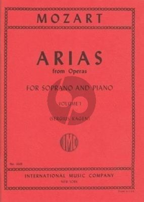 Mozart 40 Arias Vol.1 for Soprano and Piano (Edited by Sergius Kagen) (with English translations)