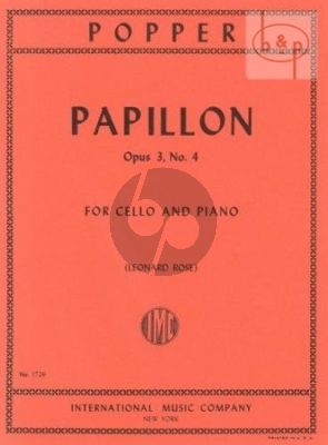 Papillon Op.3 No.4 Cello-Piano