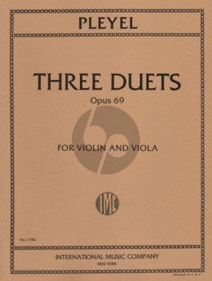 Pleyel 3 Duets Op.69 Violin-Viola