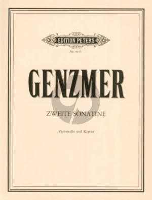 Genzmer Sonatine No.2 Violoncello und Klavier