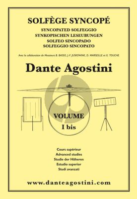 Agostini Solfege Syncope Vol.1 Bis