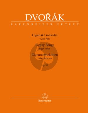 Dvorak Zigeunermelodien Op.55 Hohe Stimme-Klavier (Veronika Vejvodová) (Tschech./Engl/ Dt.)