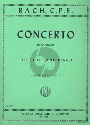 Bach Concerto G-major Flute-Piano (edited by Jean Pierre Rampal)