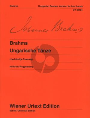 Ungarische Tanze WoO1 for Piano 4 Hands