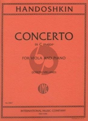 Handoschkin Concerto C-major Viola-Piano (Joseph Vieland)