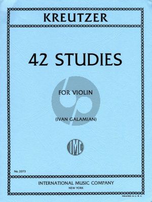 Kreutzer 42 Studies for Violin (edited by Ivan Galamian)