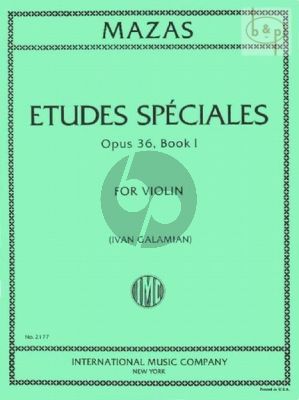 Etudes Speciales Op. 36 Vol. 1 Violin