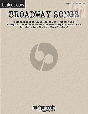 Budgetbooks: Broadway Songs