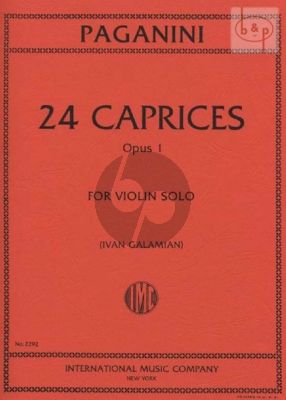 24 Caprices Op.1 Violin solo