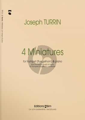 Turrin 4 Miniatures (2000) Trumpet[Fluegelhorn]-Piano