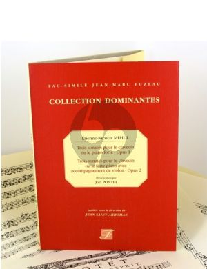 Mehul 3 Sonates Op.1 Clavecin et 3 Sonates Op.2 avec Accompagnement de Violon (Paris 1783 - 1788) (Facsimile)