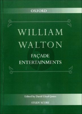 Walton Facade Entertainments for Chamber Ensemble Study Score (edited by David Lloyd-Jones)