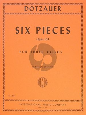 Dotzauer 6 Pieces Opus 104 3 Violoncellos (edited by Nathan Stutch)