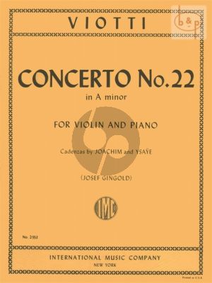 Concerto No.22 A-minor