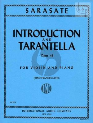 Introduction and Tarantella Op.43 Violin-Piano