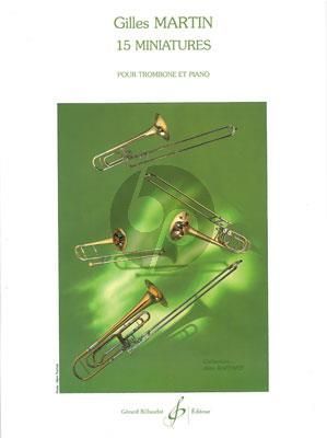 Martin 15 Minatures Trombone et Piano (Facile Gr.1 - 2)