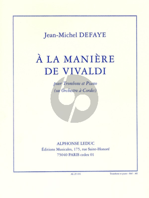 Defaye A la Maniere de Vivaldi (Niveau 8/9)