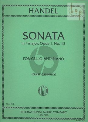 Sonata F-major Op.1 No.12