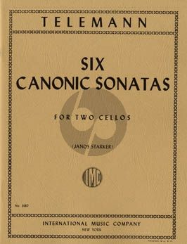 Telemann 6 Canonic Sonatas 2 Violoncellos (Janos Starker)