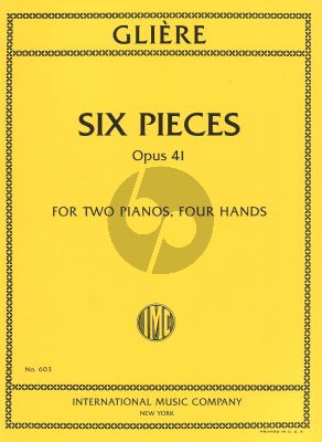 Gliere  6 Pieces Op.41 ( 2 copies included) (edited by Isidor Philipp)