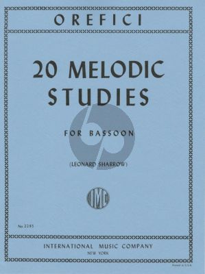 Orefici Melodic Studies for Bassoon (Sharrow)