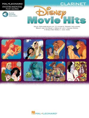 Disney Movie Hits for Clarinet - Book with Audio Online (Hal Leonard Instrumental Play-Along)