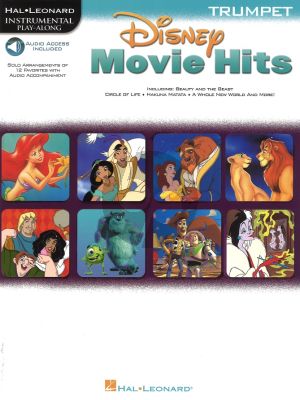 Disney Movie Hits for Trumpet Book with Audio Online (Hal Leonard Instrumental Play-Along)