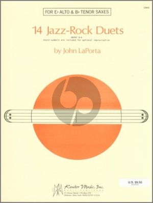 LaPorta 14 Jazz-Rock Duets for Altto- and Tenor Saxophone (Grade 3 - 4)