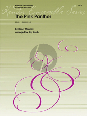 Mancini Pink Panther for Brass Quartet 2 Baritones[ or 2 Trb.]-2 Tubas) (Score/arts) (transcr by Jay Krush)