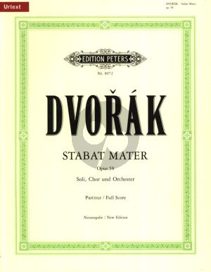 Dvorak Stabat Mater Opus 58 Soli-Chor-Orchester (Partitur) (Reinhold Kubik)