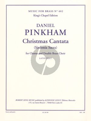 Christmas Cantata (Sinfonia Sacra) (SATB-Double- Brass Choir-opt.Organ)