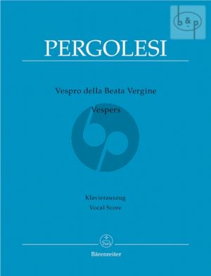 Vespro della Beata Vergine (Vocal Score)