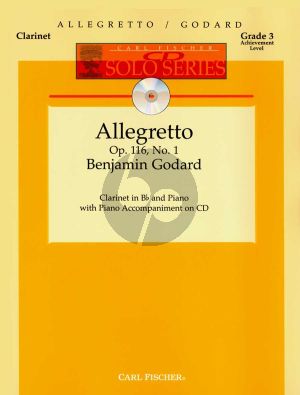 Godard Allegretto Op.116 No.1 Clarinet and Piano (Bk-Cd) (edited by Denise Schmidt) (grade 3)