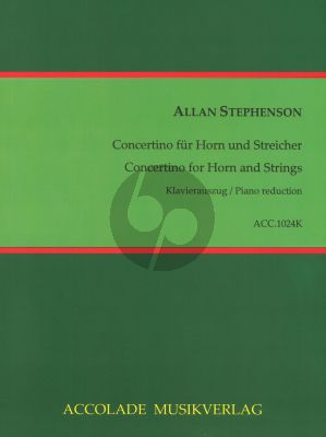 Stephenson Concertino Horn und Streicher (Klavierauszug)