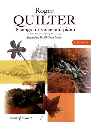 Quilter 18 Songs for Low Voice and Piano (selected by D.O.Norris)