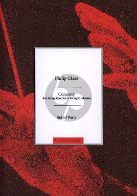 Glass String Quartet No.2 'Company' Set of Parts